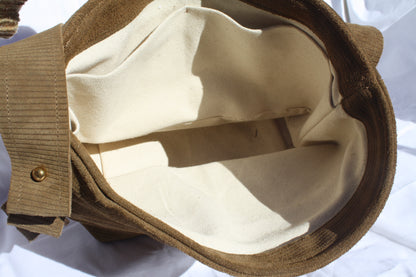 Ribbed Suede Pleated Bucket Bag - Sample 3